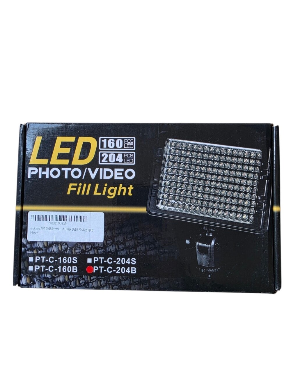 Stellar Lighting Systems PT-C-204B Premium LED Photo & Video Fill Light - New